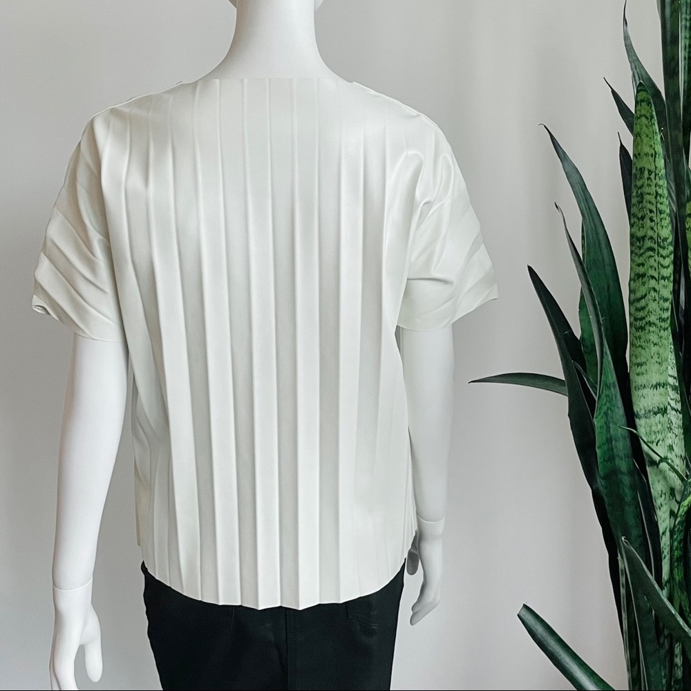 Alexander Wang Faux Leather Top.